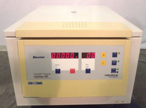 Heraeus Baxter 75008157 Labofuge 400 Table Top Centrifuge w/ Bucket Rotor (9513)