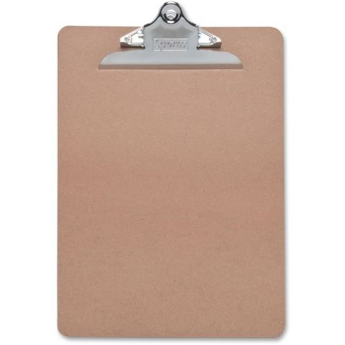 Sparco hardboard clipboard nickel-plated clip 9x12-12&#034; brown (spr00895) for sale