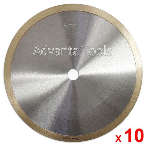 10PK 8” Porcelain Ceramic Tile Diamond Saw Blade for Tile Saw - Made in Korea