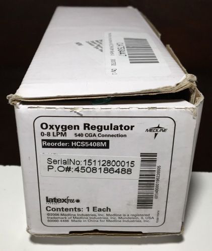 Medline oxygen regulator...model hcs5408m cga 540...free shipping!!! for sale
