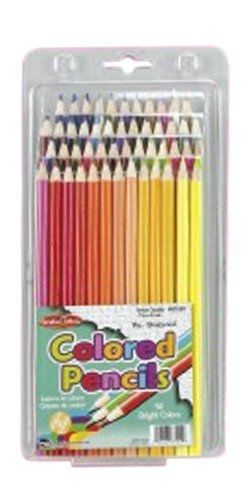 Charles Leonard Pencil, Colored, Assorted, 50/Hang Tab Box (67550)