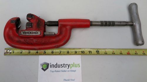 Ridgid No. 202 1/8 to 2 Heavy Duty Pipe Cutter Handheld Wide Roll Free Shipping