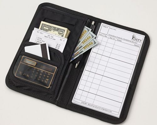 Slim Waiter Book Waitstaff Organizer Wallet with the highest quality &amp; FREE pad