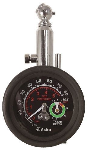 Astro Pneumatic 3085 2-in-1 Tire Pressure and Tread Depth Gauge