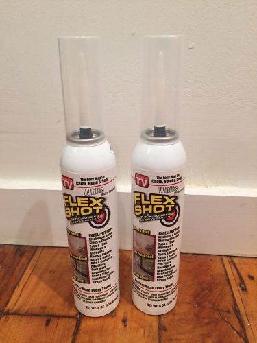 Flex Shot Seal White 8oz Lot Of 2 - NEW! $26 Value!!!