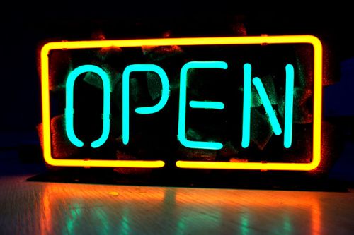 OPEN Business Restaurant Bar Beer Store Shop Red NEON Light Sign 10&#034; x 7&#034; G/O