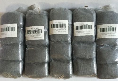 (5) 2KJK6 Ind Grade Steel Wool, Super Fine, PK16 - 5 Packs Of 16