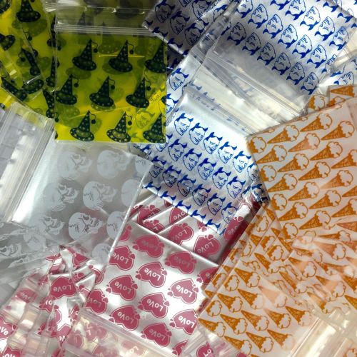 175175 1.75&#034; x 1.75&#034; 1000 ziplock plastic bags 2.8mil choose 10 design quality for sale