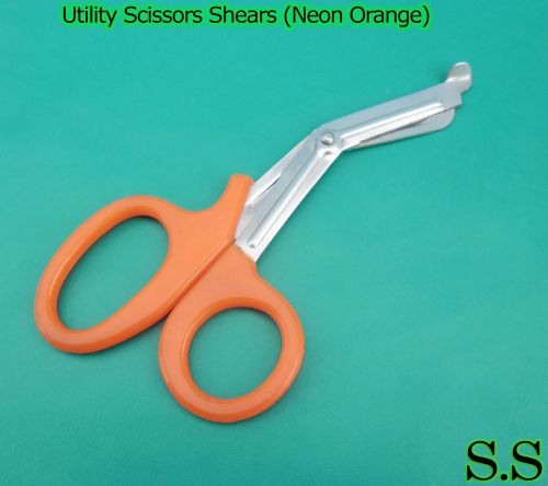 50 EMT Utility Scissors Shears 7.5&#034; (Neon Orange)