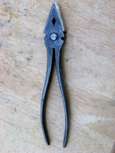 H.S.B &amp; Co. Revonoc Vintage Lineman Pliers- Very Nice!