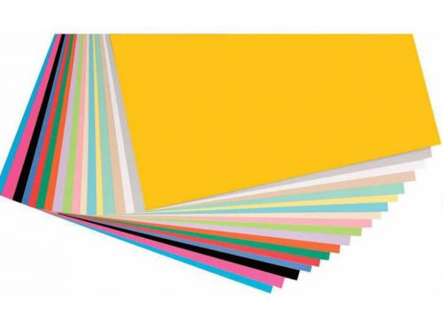 Pacon Heavy Weight Card Stock, 12&#034; x 12&#034;, Assorted Colors, Pack of 160