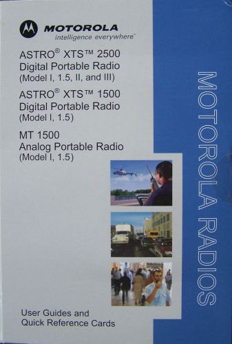 Motorola Radio User Guide Reference Cards Data CD Astro XTS 1500 2500 MT1500