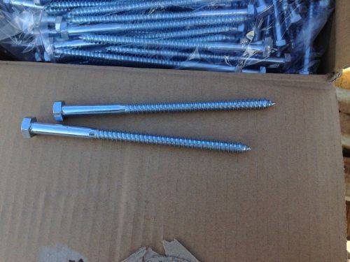 100 HEX LAG SCREWS  5/16-9 X 5-1/2&#034;  Lot of 100 Brighton Best Quality Free Ship