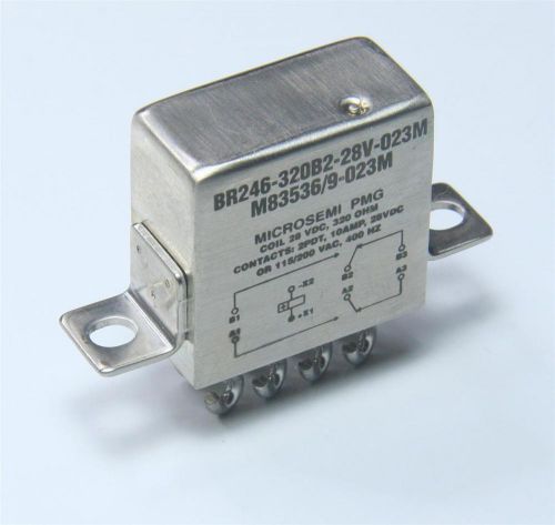 Microsemi Corporation BR246-320B2-28V-023M RELAY GEN PURPOSE DPDT 10A 28V *NEW*