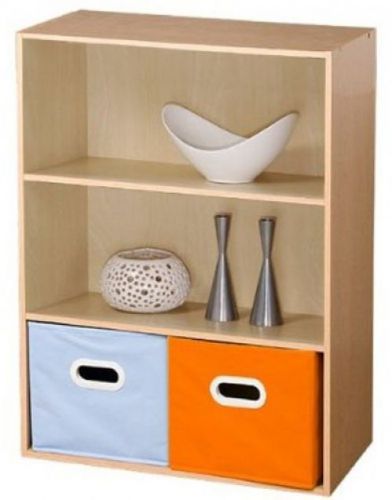 Furinno 11208SBE Pasir 3 Tier Open Shelf, Steam Beech