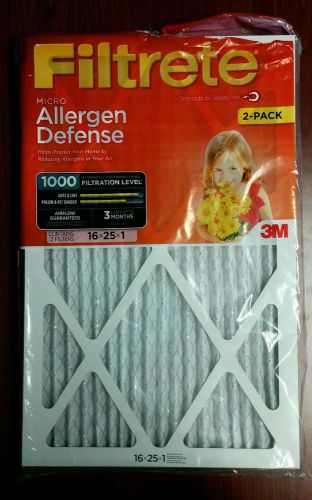 Filtrete micro allergen defense filter, mpr 1000, 16x25x1-inch, 2-pack for sale