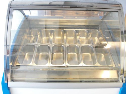 Carpigiani G6 Ice Cream Gelato Display Case 12 pans &amp; Dipwell