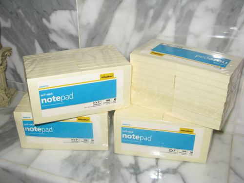 SELF-STICK NOTES 100 SHEETS PER PAD 72 PADS TTL 7200