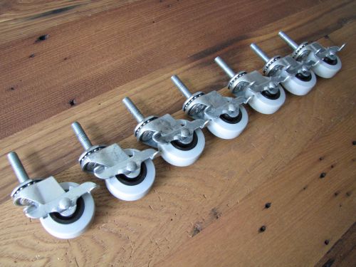 Caster Wheels Locking with Swivel Stem Lot of 7 Furniture Hardware