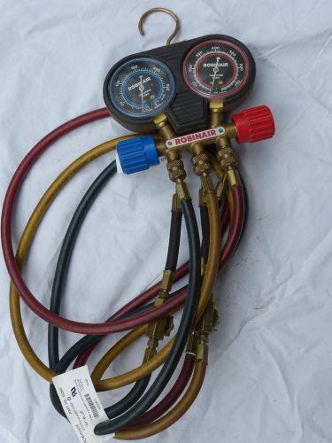 Robinair Manifold Gauge Set Charging Hoses A/C HVAC