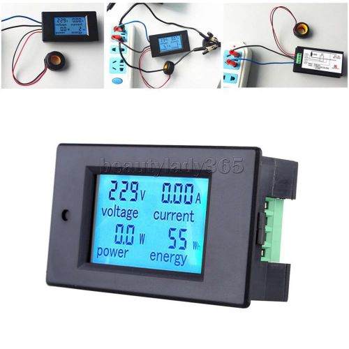 Ac80-260v 100a digital lcd active power detection tester ammeter voltmeter for sale