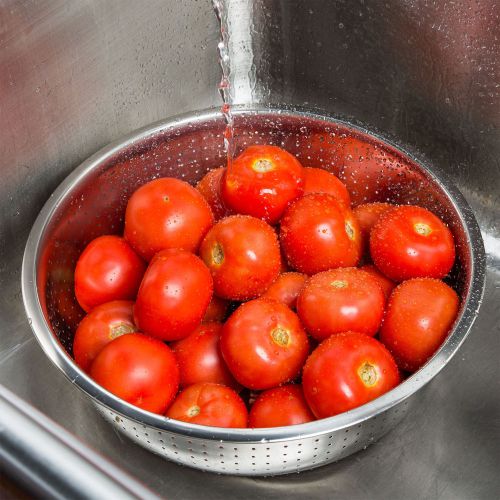 12.75 Qt. Stainless Steel Chinese Colander with Small Holes