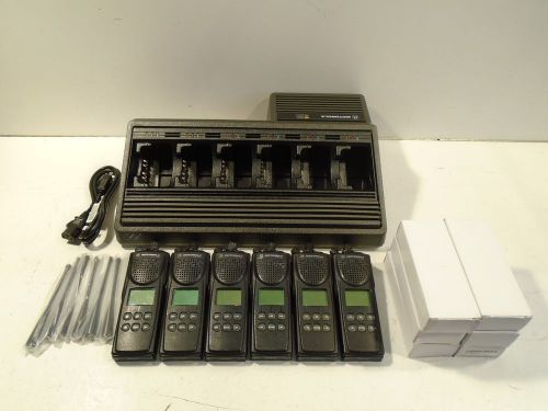 6 motorola xts3000 model ii uhf 450-520mhz p25 s-split two way radios. for sale