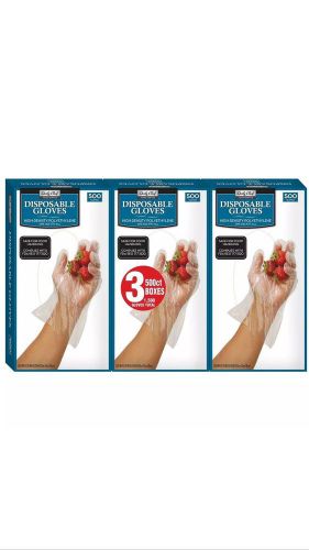 Daily chef plastic gloves - 1500 ct poly hdpe food service disposable latex free for sale