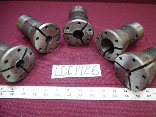 LOT OF 5 FLEX-E-ON COLLETS TOOL MAKER LOC1426