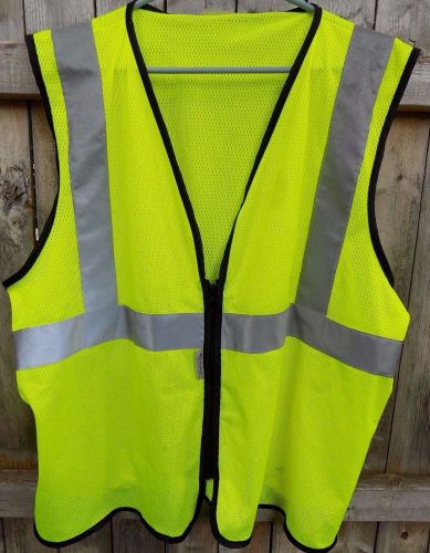 3M Scotchlite Reflective Zip-up Vest Size 2X-3X