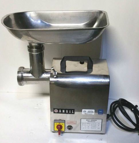 Anvil model min0012 electric commercial meat grinder 3/4 hp motor 110 volt. for sale