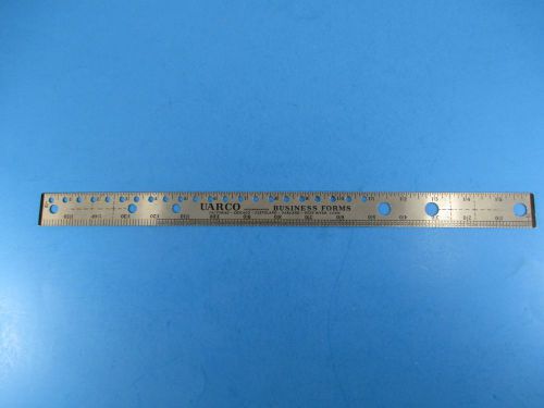 Vintage 16&#034; Metal Printers Printing Typesetters Ruler Uarco Inc Business VS3