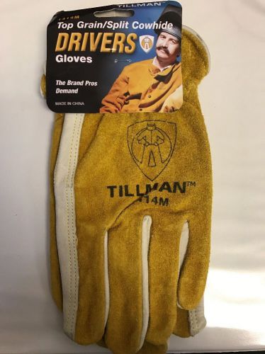 TILLMAN 1414M DRIVERS GLOVES MEDIUM Split Cowhide