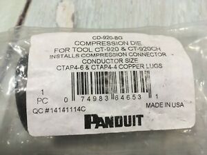 PANDUIT CD-920-BG COMPRESSION DIE FOR TOOL CT-920 &amp; CT-920CH BRAND NEW