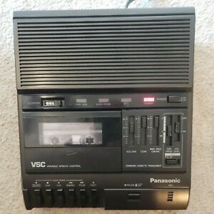 Panasonic RR830 VSC Speech Control Standard Cassette Transcriber Good