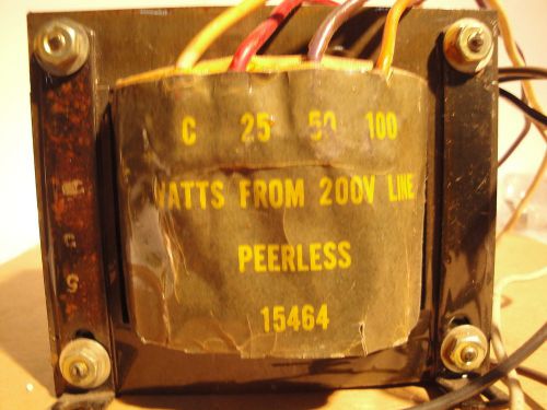 PEERLESS 15464 AUDIO TRANSFORMER SPEAKER IMPEDANCE UP TO 100 WATTS