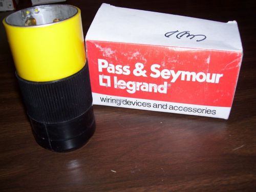 New in box**legrand, pass &amp; seymour turnlok plug, 3763-m  50amp, 250v,600vac for sale