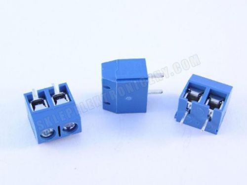 100PCS 5mm 2-Pin Plug-in Screw Terminal Block Connector PCB Mount US Seller