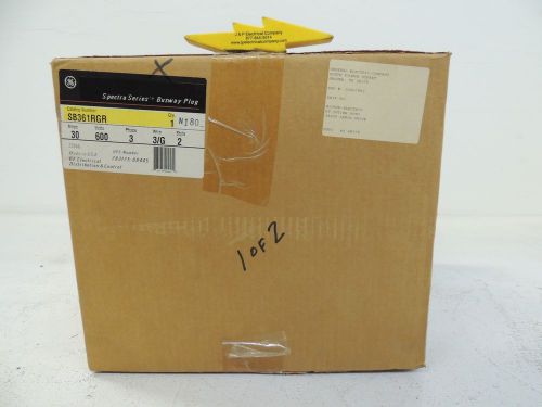 General Electric Spectra Series Busway Plug, SB361RGR, 30A, 600V, NIB