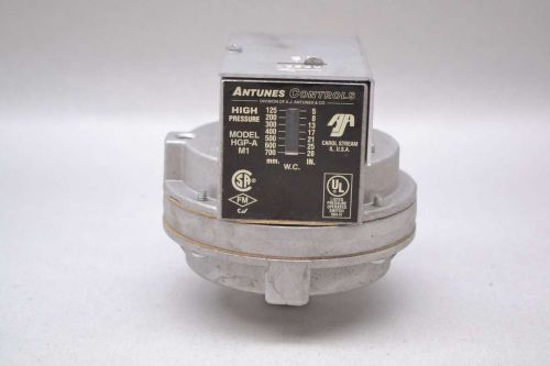 NEW ANTUNES CONTROLS HGP-A M1 5-28IN / 125-700MM WC HIGH PRESSURE SWITCH D427085