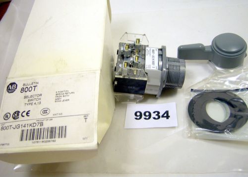 (9934)  allen bradley selector switch 3pos spring return grey wing for sale