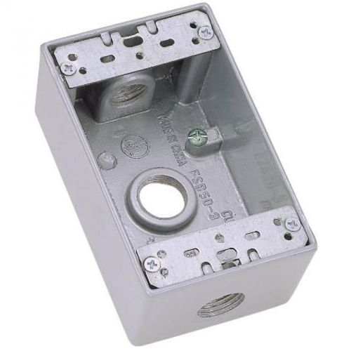 Aluminum 1-gang weatherproof box 662010 national brand alternative outlet boxes for sale