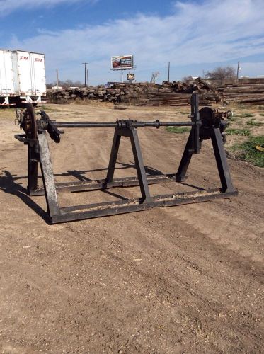 Split 2 conductor reel stand brakes For tensioning overhead powerline ES2-12-1