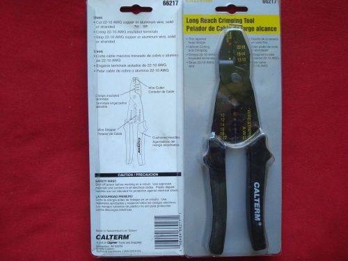 CALTERM PROFESSIONAL LONG REACH WIRE STRIPPER CRIMPER CUTTER CUSHIONED HANDLES