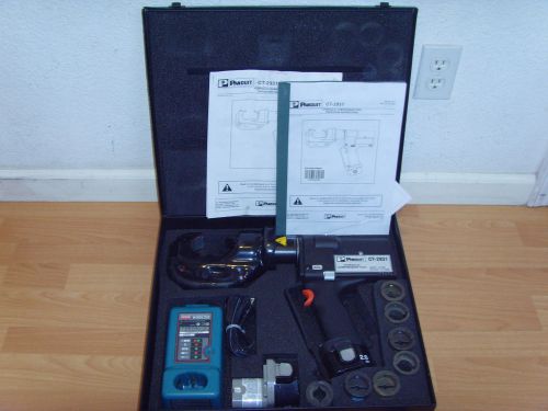 Panduit ct-2931 hydraulic crimper burndy huskie greenlee tool with dies for sale