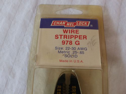 NOS Channellock 978 G fine wire stripper, 22-30 AWG