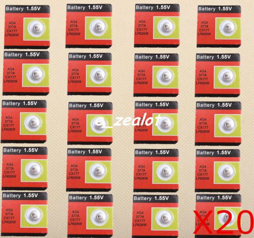 20pcs  ag4 button batteries  coin batteries watch batteries perfect for sale