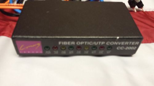 CC-2002 Fiber Optic/UTP Converter MCC-2002 Rev. A w/ ALL Cables TESTED       *BH