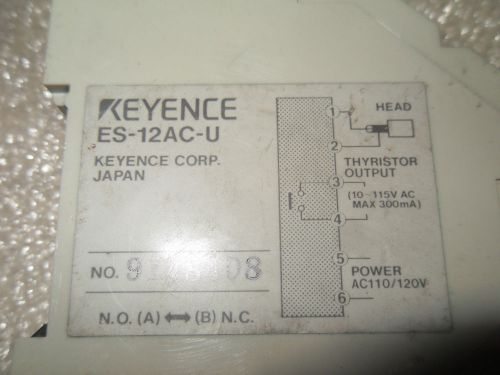 (Y6-4) 1 NEW KEYENCE ES-12AC-U MODULE