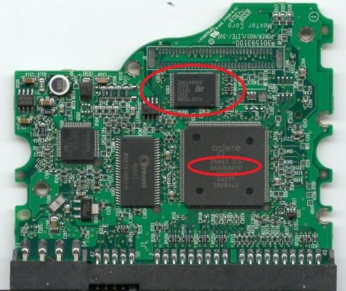 Maxtor maxline ii 300gb 5a300j0 rom ram51vv0 pcb board for sale